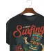 Men's Tiki Surfboard Illustration Short Sleeve T-Shirt