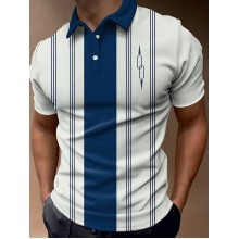 Men's Fashion Casual Basic Short Sleeve Polo Shirt