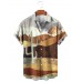 Men's Desert Sunset Print Shirt 44605096X
